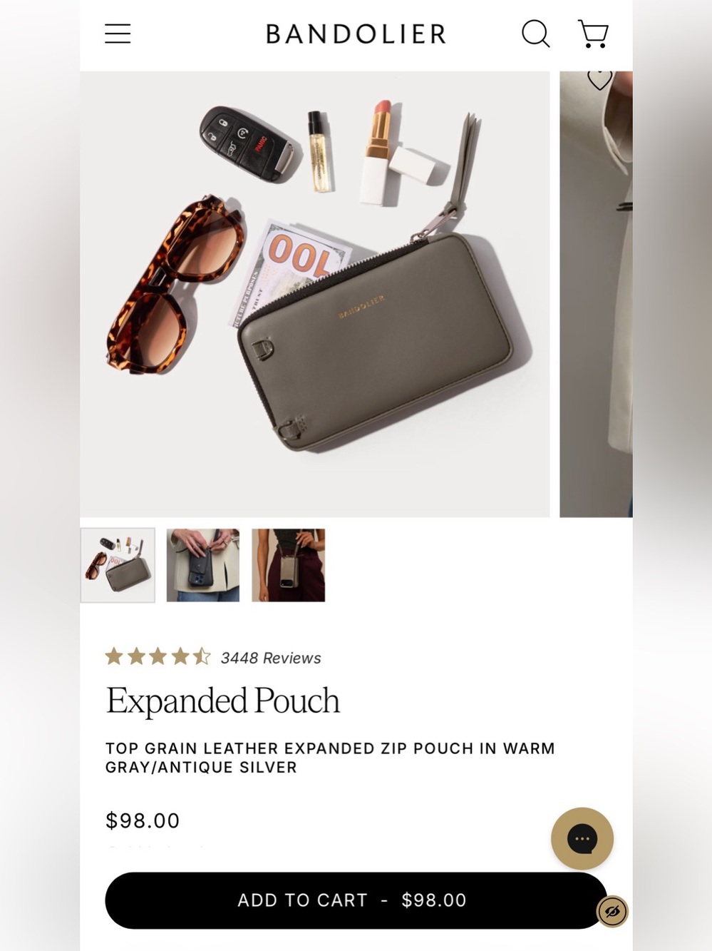 NEW Bandolier Hailey iPhone 16 Pro Max Case with Expanded Pouch & Wristlet Chain - Picture 5 of 17